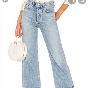 Agolde Ren Wide Leg Jeans, size 28